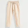 Pantalones de Lino de Verano para Hombre Pantalones para Hombre Pantalones Casuales para Hombre Delgados Sueltos de 9 puntos 8 puntos Algodón y Lino Pantalones de Moda para Hombre