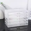 Caja de Almacenamiento de Cosméticos de Gran Capacidad Caja de Almacenamiento de Escritorio Caja de Archivo Hogar Acrílico Caja de Almacenamiento Adhesivo para Cuidado de la Piel Esmalte de Uñas