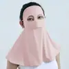 Máscara de Protección Solar de Panda para Mujer, Cubre Rostro de Gini de Verano, Mascarilla Facial Delgada de Seda de Hielo Cubriendo el Rostro, Protección UV para Exteriores