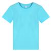 Camiseta de manga corta de color liso para hombre y mujer, de algodón peinado de 180 gramos, camiseta de algodón puro, camiseta publicitaria, camiseta en blanco.