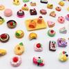 Comida de simulación, juego de pastel, postre, accesorios de resina para bricolaje, crema, gel, pinza para el cabello, material para niños, accesorios de juguete para bricolaje hechos a mano