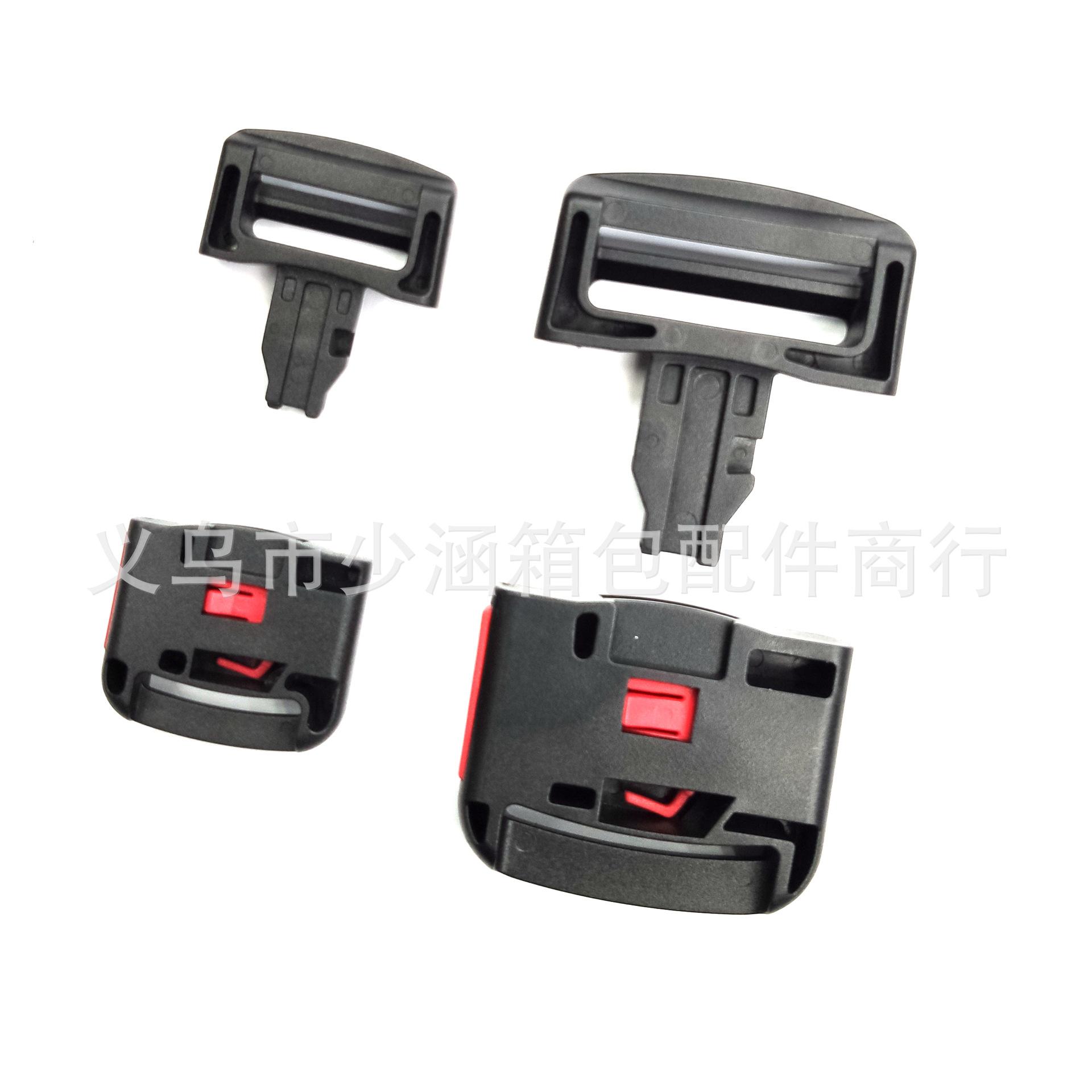 塑料旁开保险织带扣