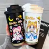 Adesivo Fofo e Doce de Copo de Água para Menina Adesivo Plano Autocolante Estilo Japonês Menina DIY Adesivo para Capa de Celular Joias Estilo Q
