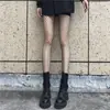 Medias de red de seda negra para mujer, medias de red finas y sexis de moda, medias de red negras con encaje JK de verano para chicas calientes.