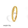 Pulseira de Fivela com Padrão de Gota d'Água Transfronteiriça Europeia e Americana Aço Inoxidável Banhado a Ouro 18K Design de Moda Joia de Mão Personalizada Atacado