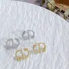 Pendientes de botón CD con letra en forma de dragón con microincrustaciones de circonita, aguja de plata s925, pendientes exquisitos, lujo ligero, sensación de alta calidad, pendientes del año de nacimiento