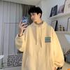 2024 forrado de lã American Street Design com capuz Sweat Masculino Outono e Inverno Solto Lazy Fashion Brand Pullover Top