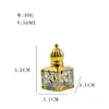 Frasco de Perfume de Vidro Dourado 10ml Frasco Spray Frasco de Recarga Estilo Dubai Mini Compacto e Fácil de Transportar