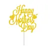 Decoraciones y Toppers para Pastel del Día de la Madre Transfronterizos Feliz Día de la Madre Inserts para Pastel Suministros de Decoración para Fiestas de Cumpleaños