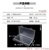 Caja de almacenamiento rectangular de plástico PP transparente, organizador de documentos, facturas, joyas, tarjetas y papelería.
