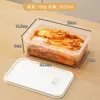 Caja Grande para Pepinillos de Cocina, Caja Sellada para Conservar la Frescura, Caja de Almacenamiento para Refrigerador de Grado Alimenticio, Caja para Platos Fríos con Tapa