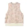 Conjunto de Chaleco con Bordado Pesado de Lentejuelas y Perlas Estilo Chino Nuevo Estilo Primavera 2026 + Falda con Tirantes para Mujer P0107