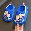 Pantuflas de algodón para niños Ultraman, colección otoño/invierno, diseño de dibujos animados, material EVA, para uso interior y en casa, parte superior similar al cuero, impermeables, pantuflas para bebé