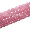 Venta directa de fábrica, cuentas sueltas de cristal natural rosa, cuentas redondas de cristal de hibisco, accesorios de joyería DIY semiacabados, venta al por mayor