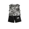 Conjunto de Chaleco para Niños Estilo Nuevo 2026 Ropa Deportiva Nueva y Elegante para Niños Pequeños Verano Letra Graffiti