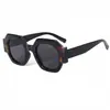 Nuevas Gafas de Sol Rectangulares de Moda Europeas y Americanas para Mujer, Marco Contrastante Transfronterizo, Espejo Plano, Gafas de Sol Trendy Anti-Luz Azul para Hombre