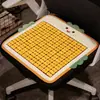 Tapete Refrescante de Verão Almofada para Assento de Mahjong Tapete de Bambu Antiderrapante Almofada para Sofá de Carro Banco de Estudante Almofada para Cadeira de Escritório de Longa Duração