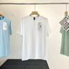 Série Lu é um Sucesso! Estilo Casal Peça Única Sem Costura Tricotada Alta Elasticidade Respirável Moda Casual Masculina Gola Redonda Manga Curta Camiseta