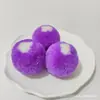 Pompon de cachemira multicolor de 4.5 cm, pompon de danza inglés, bola de yumberry, accesorio para la cabeza redondeado, accesorios de minorías étnicas