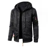 Nueva Sudadera con Capucha de Punto Jacquard Casual Deportiva para Hombre