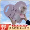 Caja de Regalo para Flores Bolsa para Ramo de Rosas Individuales de Navidad Espejo en Forma de Corazón Tarjeta de Flores de Mano Bolsa para Flores