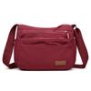 2025 Nova Bolsa Transversal Feminina Multicamadas Grande Capacidade Bolsa de Ombro Casual Leve Tecido de Nylon Bolsa para Mulheres de Meia-idade