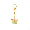 Colgante de Comercio Exterior Transfronterizo Colgante de Mariposa de Resina Colorida Accesorio Llavero Moda Simple Creativo Colgante para Mochila