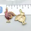1 nuevo colgante de aleación de goteo colorido de Acción de Gracias colgante accesorios para pulsera collar diy