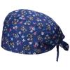 Gorro quirúrgico estampado para mujer, de algodón puro, a prueba de polvo, para quimioterapia, absorbente de sudor, transpirable, para dentista y enfermera.