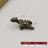 Estatueta de Dinossauro Sólida de Metal Jurássico Escritório Estudo Mesa de Centro Pet de Chá Liga Artesanato Colecionável Presente