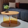 Pata de Mesa Transparente de Acrílico con Gradiente Negro Soporte Curvo Mesa de Café Isla Soporte Pata de Mesa Pie de Mesa
