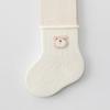 Colección Otoño e Invierno 25 Años de Calcetines Infantiles Blancos, Sin Elástico, Sin Costuras, de Caña Media, Hechos de Algodón Peinado Grado A para Niños y Niñas de 0 a 3 Años