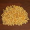 Mini lingote de liga sólida de superfície brilhante, pequenos ornamentos de latão dourado areia, pequeno lingote de prata chinês, presente, artesanato em metal