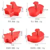 Dibujo animado 3D DIY 3D Navidad creativo prensa galleta molde galleta juego de cuatro piezas herramientas de horneado cocina casera