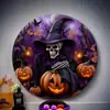 Serie de Calabazas y Cráneos de Halloween de Venta Caliente Transfronteriza Señales de Decoración de Escena de Atmósfera para Puertas y Ventanas de Madera del Hogar