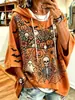 Sudadera con Capucha de Manga Tres Cuartos para Mujer 2026 con Estampado Digital 3D de Calabaza de Halloween Sudadera para Mujer