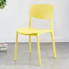 Respaldo de silla de plástico engrosado, silla de comedor moderna minimalista, mesa y silla de comedor nórdicas para el hogar, cómoda para sentarse a largo plazo