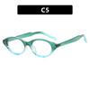 Marco Pequeño de Gafas Ovaladas con Clavo de Arroz Marco de Gafas Intelectuales Nerd Pueden Equipar con Miopía Gafas Planas Marco de Gafas Lisas para Mujer