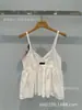Em Estoque Série Miu "Shenzhen Nanyou" Top Camisola Renda Bordada Patchwork Vazada Transfronteiriço