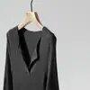 Mzoxmo Suéter de Punto de Lana Cálido y Elegante para Otoño e Invierno, Estilo Suave, Cachemir, Versátil, Diseño Holgado
