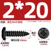 Tornillos Autorroscantes de Cabeza Redonda Cruzada de Acero Inoxidable 304 Estándar Nacional Negro Recubrimiento de Zinc Negro Negro M2M3M4M5M6