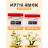 Materiales coloridos para manualidades de flores de papel crepé, papel arrugado engrosado, decoración ambiental de loto verde para jardín de infantes, rojo para estudiantes de primaria