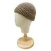Gorro de Cachemira 100% Cachemira Pura Nuevo Versátil Moderno para Hombres y Mujeres Protección para los Oídos que Muestra la Cara Gorro Cálido de Punto Pequeño