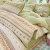 Set de Cuatro Piezas para Dormir Desnudo Transpirable Grado A para Mamá y Bebé Sensación de Nube Esponjosa Muselina de Doble Capa Ropa de Cama para Dormitorio Set de Tres 3 o Cuatro 4 Piezas Sábana Funda de Edredón