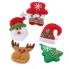 Cabeza de Papá Noel transfronteriza de fieltro de algodón y engrosamiento hecho a mano DIY decoración de árbol de Navidad accesorios de cabeza de ciervo tela de franela