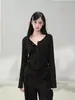 Camisa Henley branca de manga comprida Qiaomi para mulheres, novo modelo outono 2026, saída de praia com proteção solar, blusa de base