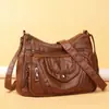 Bolso bandolera elegante de nueva temporada transfronterizo, con textura suave, de gran capacidad y multibolsillos, para madres de mediana edad.