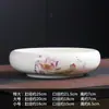Maceta especial de cerámica para flor de hada acuática sin agujeros para hierba de cobre hidropónica cuenco de bambú rico cuenco de loto de gran diámetro utensilios de loto