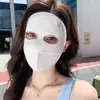 Máscara de Proteção Solar para Mulheres Verão Proteção UV Seda de Gelo Fresca Respirável Protetor Solar Olho de Panda Rosto Feminino Máscara de Proteção Solar Kini