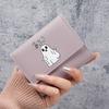Billetera Corta Original para Mujer Estudiante Clip de Cuero Bolso de Tarjetas Multifunción Cambio 30% Plegable Ultradelgada Billetera Gosline